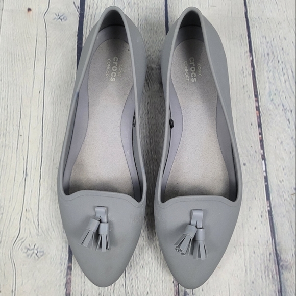 CROCS Shoes - CROCS | Eve pointed toe tassel Iconic Comfort ballet flats shoes